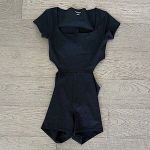 Reformation Black EcoStretch Top